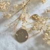 Bracelet médaille plate colombe Au Nom du Père Bijoux en plaqué or